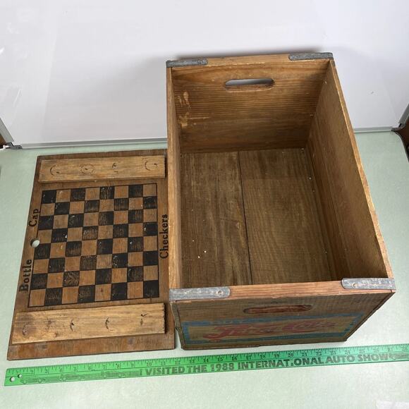 Vintage Pepsi Cola Advertising Wooden Wood Crate A Nickel Drink Worth A Dime - Picture 9 of 15
